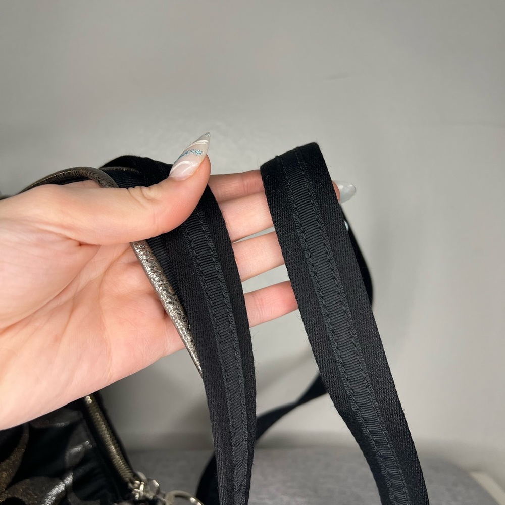 Coach Silver & Black Crossbody Bag EUC sold - Picture 10 of 11